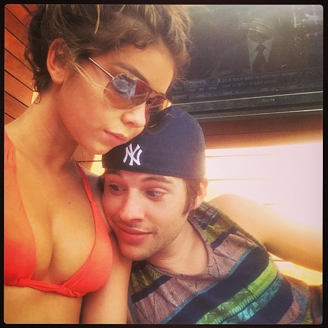 Matt Prokop Snuggled Up To His Girlfriend Sarah Hyland Celebrity Instagram Pictures Week May 16 2014 Popsugar Celebrity Australia Photo 41 I just realized i'm being criticized for being naked… which you don't even know if i am! she said.