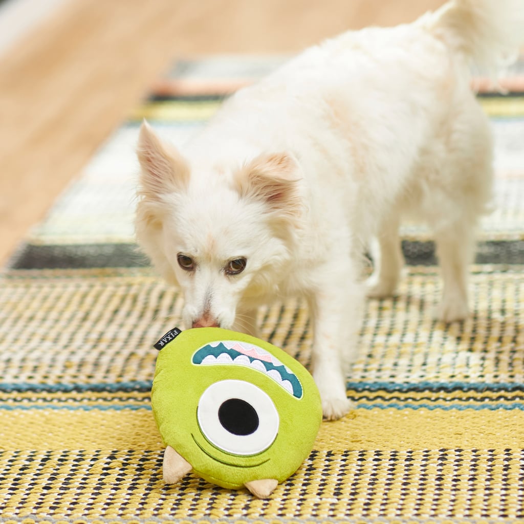Pixar Mike Wazowski Round Plush Squeaky Dog Toy
