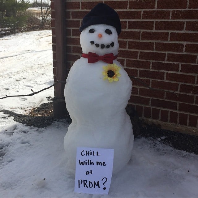 Snowman How To Ask A Girl To Prom Popsugar Love And Sex Photo 38 3236