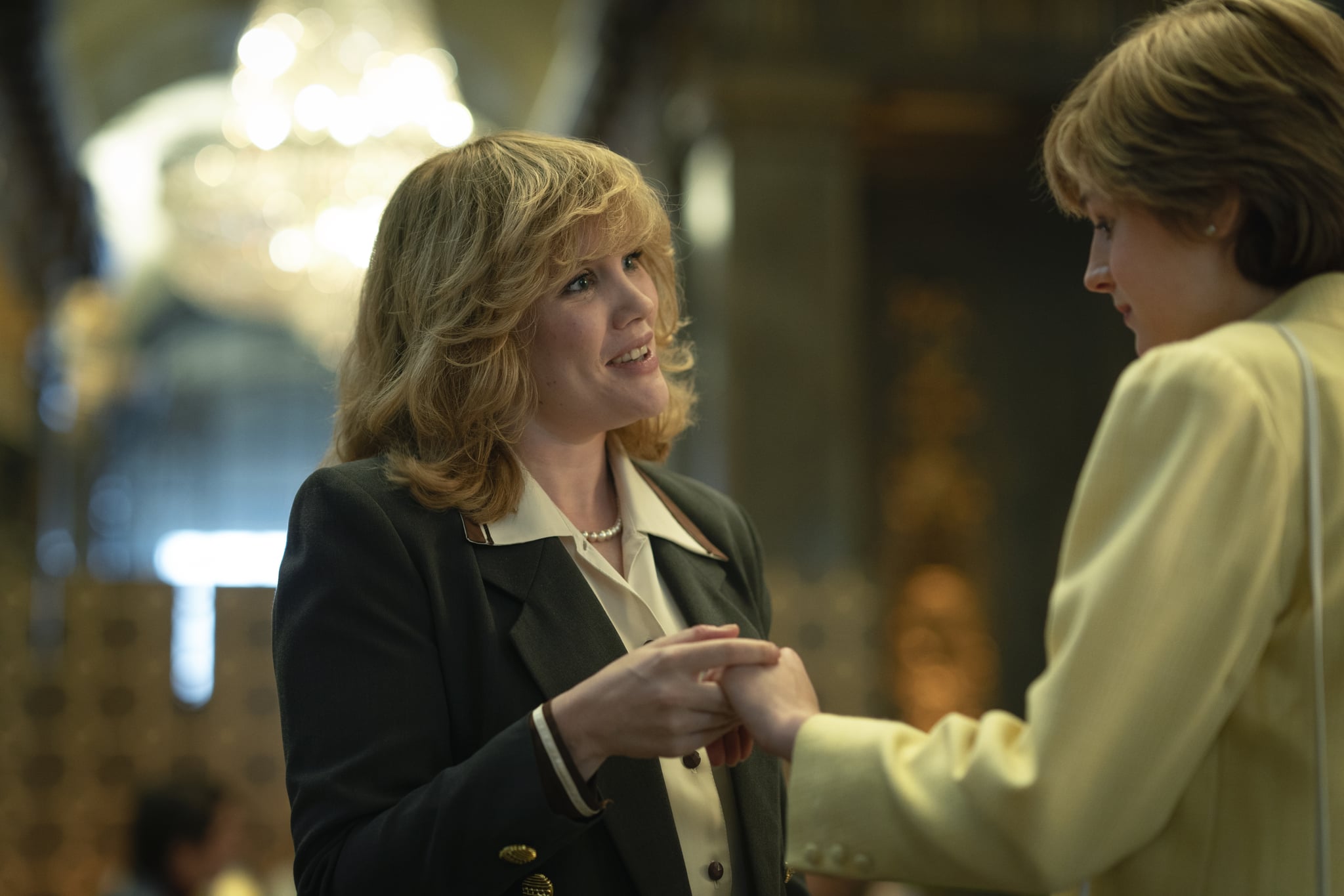 Emerald Fennell As Camilla Parker Bowles And Emma Corrin As Princess Diana The Crown Finally Releases Photos Of Emma Corrin As Princess Diana And The Resemblance Is Uncanny Popsugar Entertainment