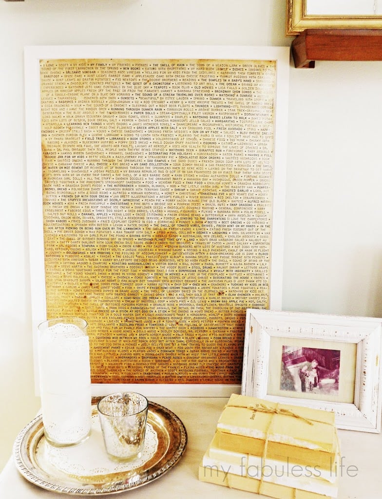 Wall Art Made From Sentimental Writing