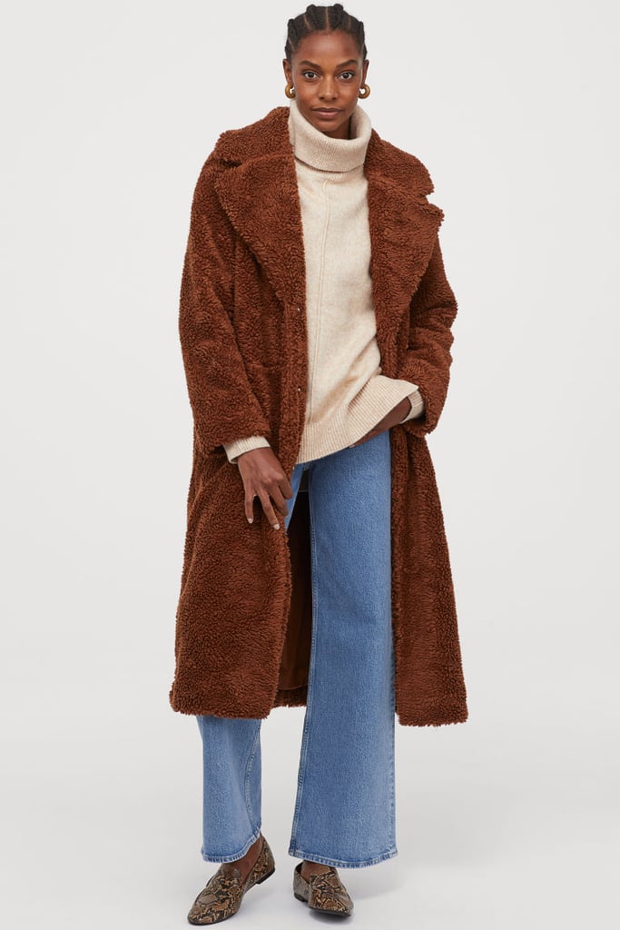 H&M Long Pile Coat