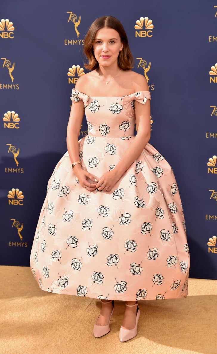 Millie Bobby Brown's Calvin Klein Dress at the 2018 Emmys | POPSUGAR Fashion