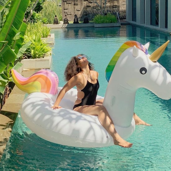 Alicia Keys's Black Cutout One-Piece Swimsuit May 2019