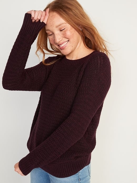 old navy maroon sweater