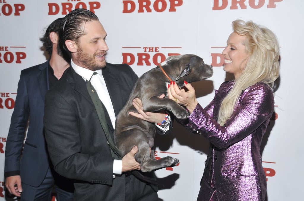 With Noomi Rapace and Zora the dog at The Drop New York premiere in 2014.