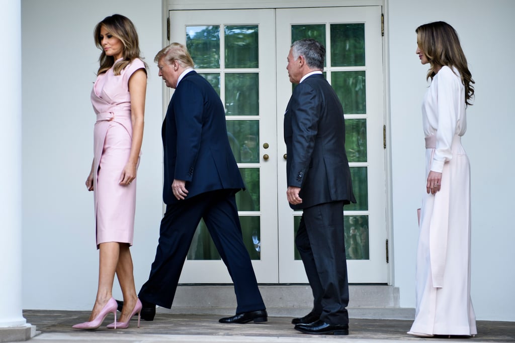 Melania Trump's Pink Wrap Dress