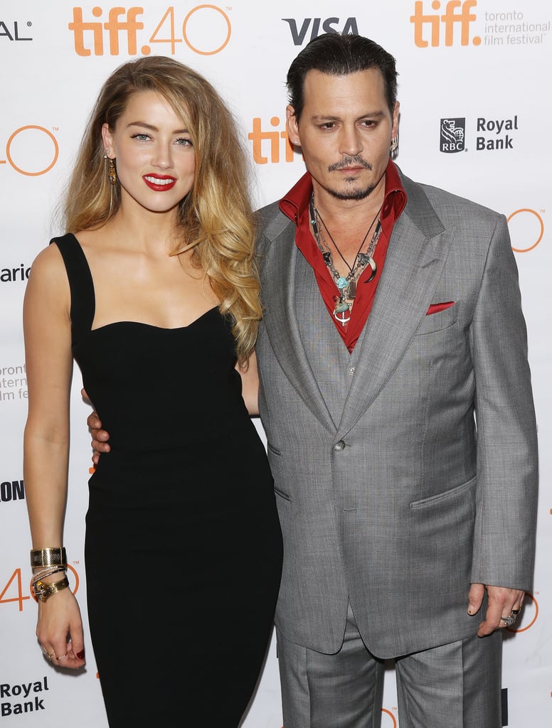 Johnny Depp Amber Heard Black Mass Premiere Pictures TIFF