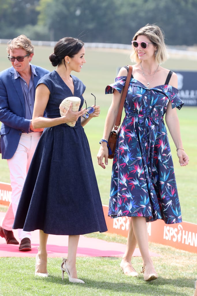 carolina herrera denim dress meghan markle