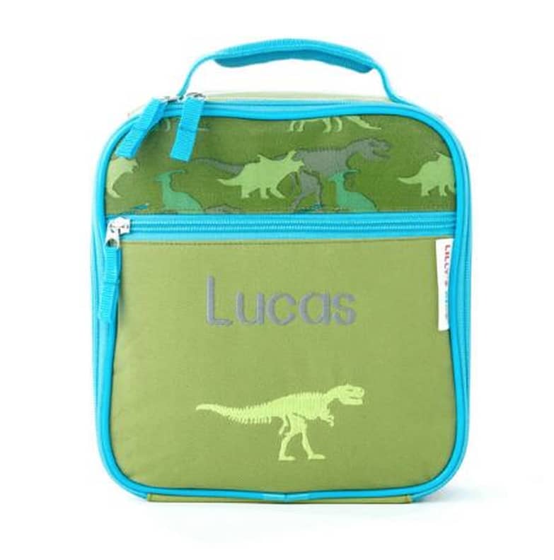 Wildkin Olive Kids Dinosaur Embroidered Lunch Box
