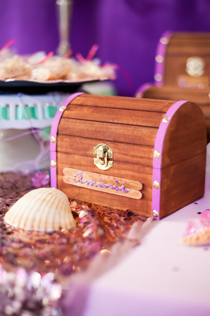 "Even a real-life mermaid made an appearance and led the girls in a magical treasure hunt where they were to find all of her lost jewelry and gold coins!"