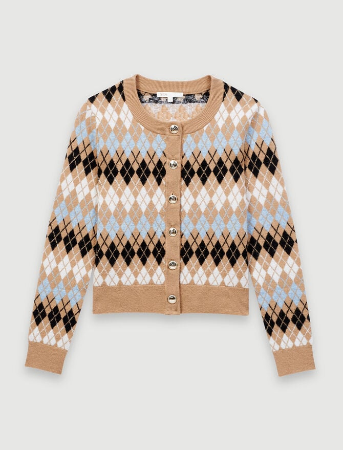 maje jacquard cardigan