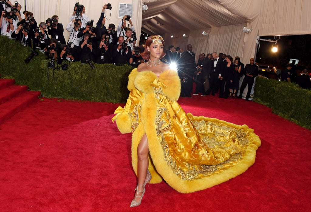 Her Robe Gown Stole the Show at the 2015 Met Gala | Rihanna's Most ...