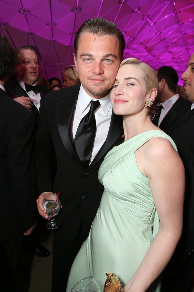 They met up multiple times throughout the season and wrapped up the excitement at Vanity Fair's annual Oscars party, where Kate helped Leo celebrate The Departed's best picture win.

Later that year — 10 years after their Titanic start — they got back together in front of the cameras to film 2008's Revolutionary Road. Kate shared that their background helped them during filming, especially since the director happened to be Kate's then-husband, Sam Mendes. Kate confirmed that Leo's and her "relationship predates my relationship with Sam, and Sam always loved that," which made working with both the men in her life even easier.