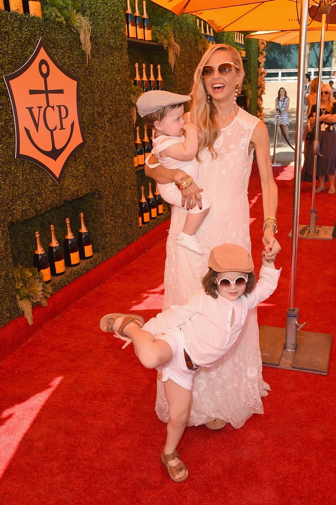 On Saturday, Rachel Zoe had fun with her sons, Skyler and Kaius Berman, at the Veuve Clicquot Polo Classic in LA.