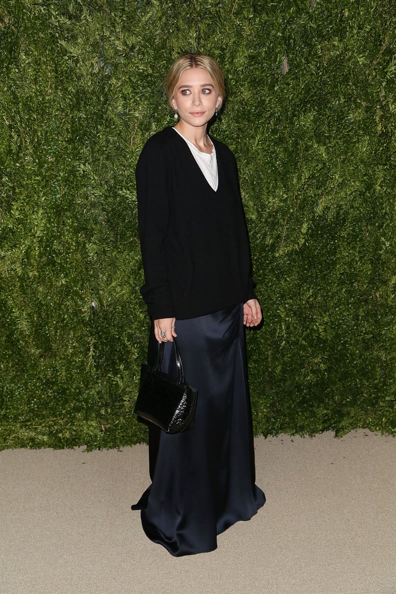 When Complete With a Floor-Grazing Silk Skirt, You Can Wear Your Sweater to Dinner