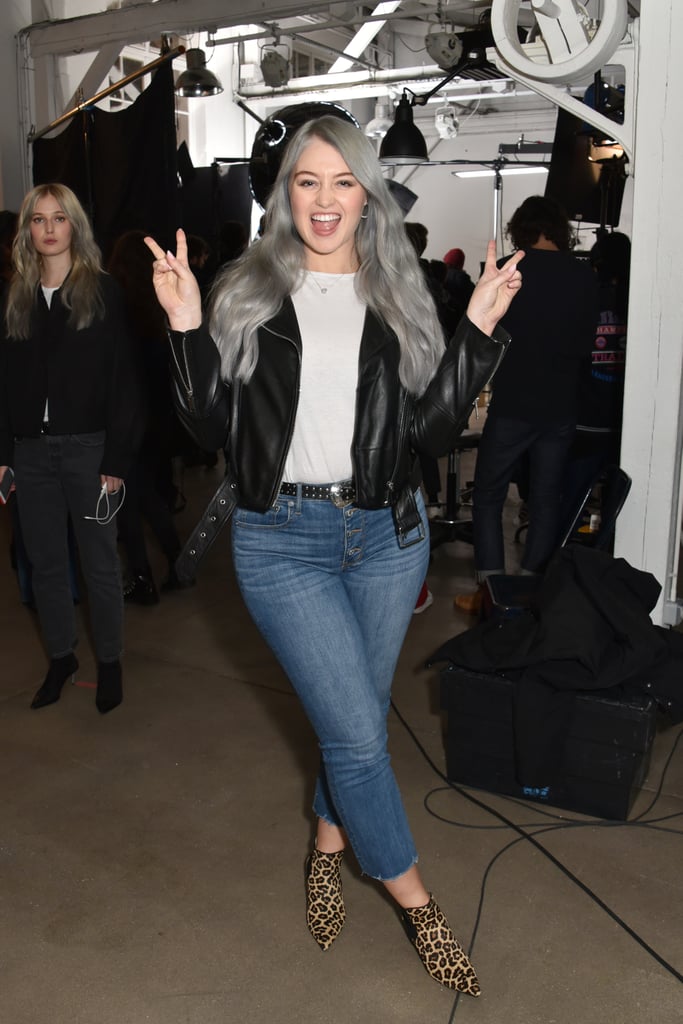 Iskra Lawrences Silver Gray Hair January 2019 Popsugar Beauty Uk 0722