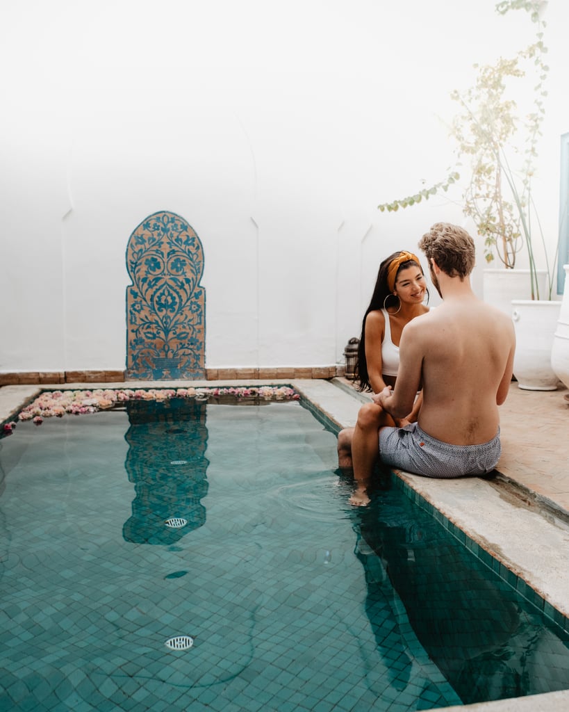 Sexy Moroccan Pool Couples Photo Shoot