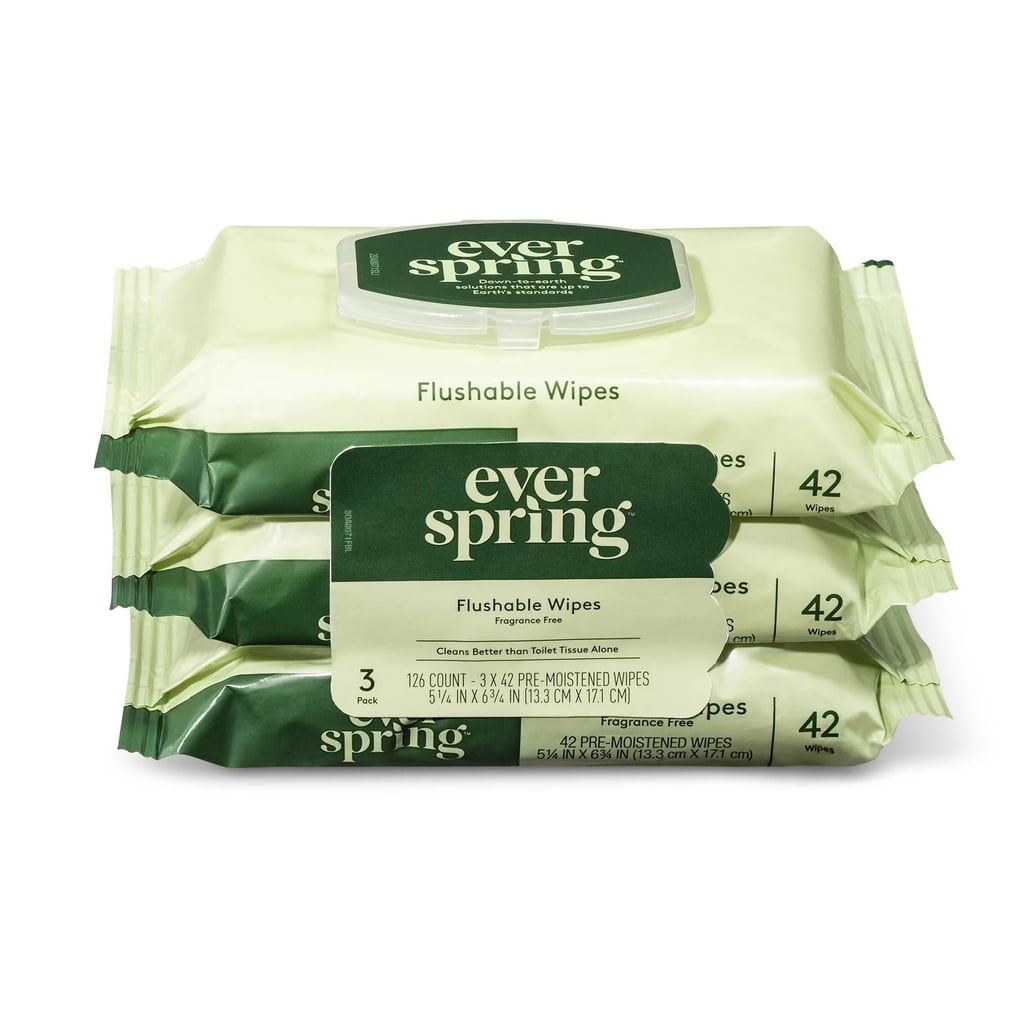 Everspring Fragrance Free Flushable Toilet Wipes