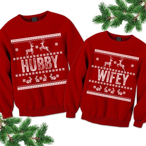 Hubby and Wifey Matching Sweatshirts