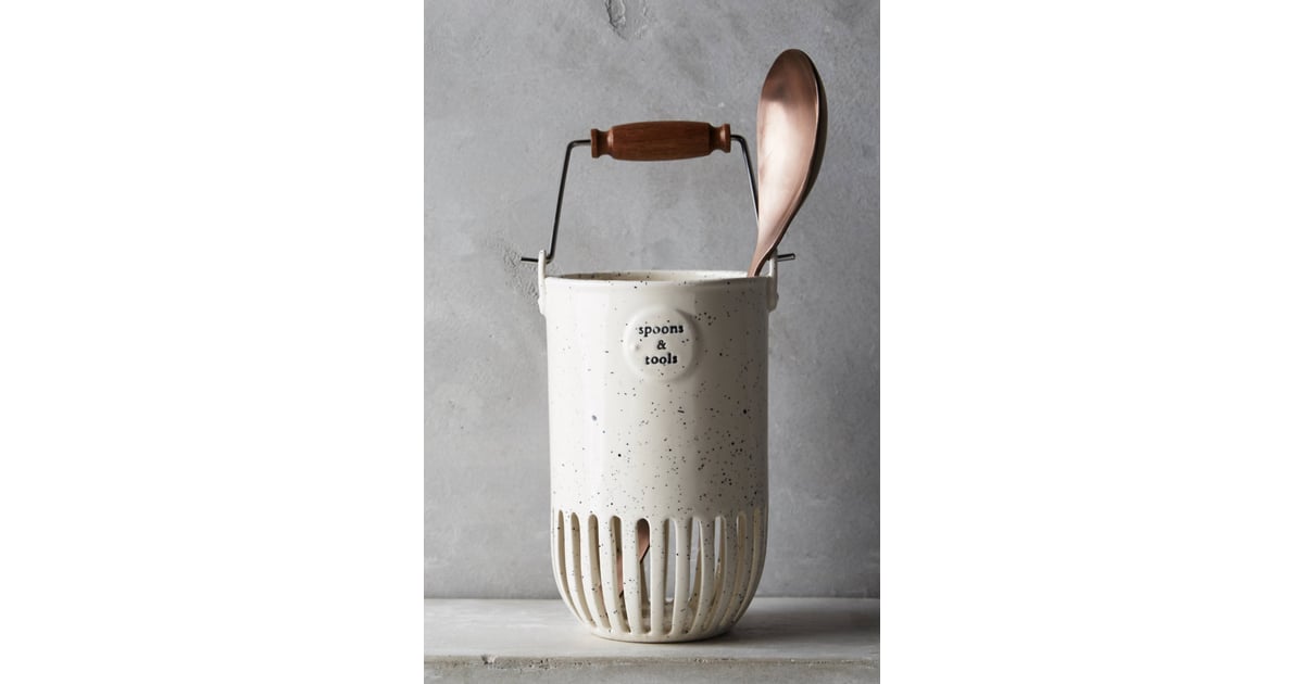 Anthropologie Dairy Pail Utensil Jar Spring Kitchen Products