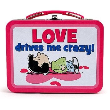 Love Drives Me Crazy Tin Lunchbox