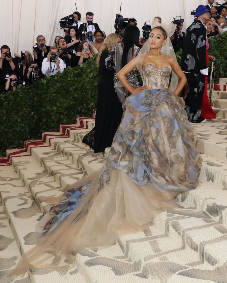 Ariana Grande | Met Gala 2018 Dresses With Trains | POPSUGAR Fashion ...