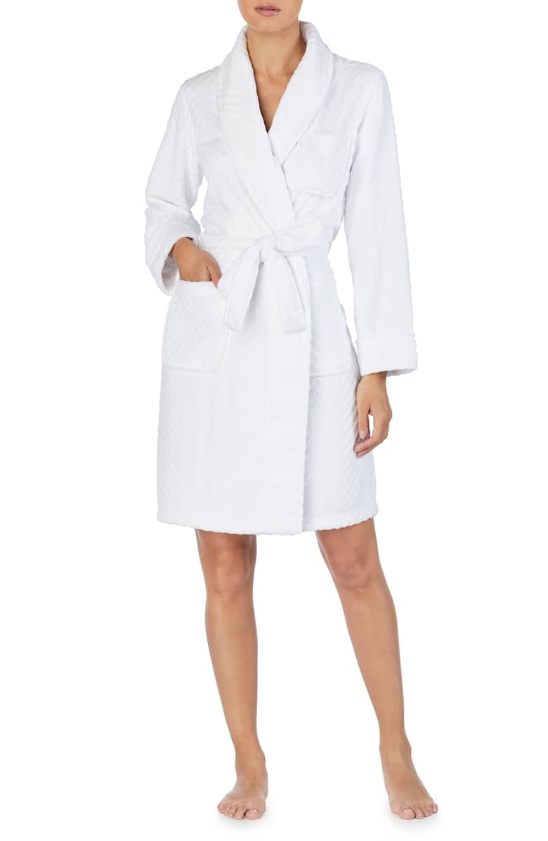 Lauren Ralph Lauren Short Fleece Robe