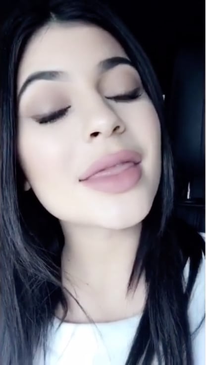 There is that fish gap. | Kylie Jenner Lip Selfie Trick | POPSUGAR ...