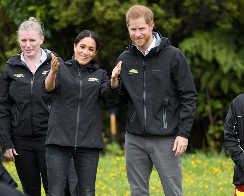 Prince Harry and Meghan Markle Toss Rainboots in New Zealand