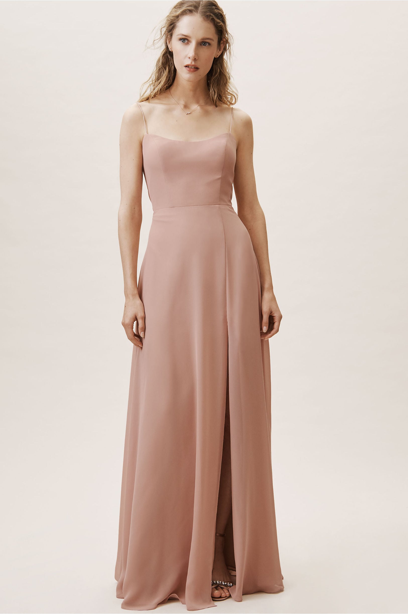 kiara bow back chiffon evening dress