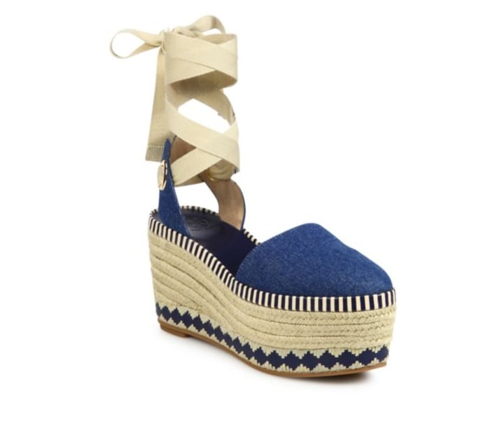 From the festival circuit to Spring in the city, Tory Burch's Dany | Make  Room, Because Denim Shoes Are Going to Take Over Your Closet This Spring |  POPSUGAR Fashion Photo 3