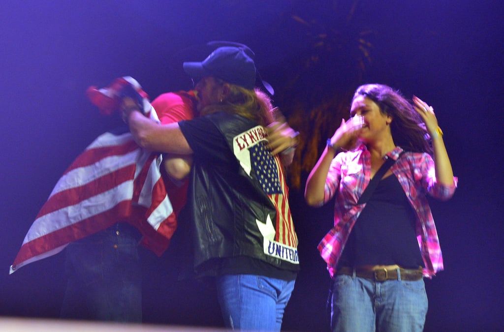 Mila Kunis and Ashton Kutcher at Stagecoach 2014