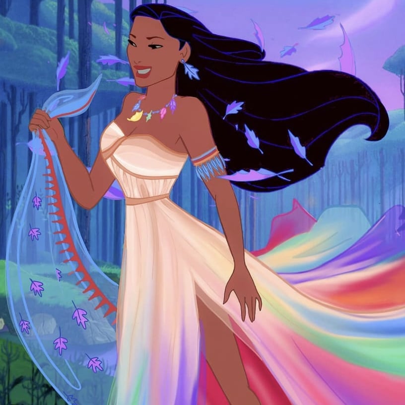 Artist Gave Disney Princess Dresses 