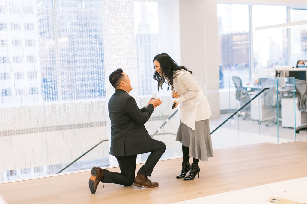 Man Proposes After Breaking Both Legs