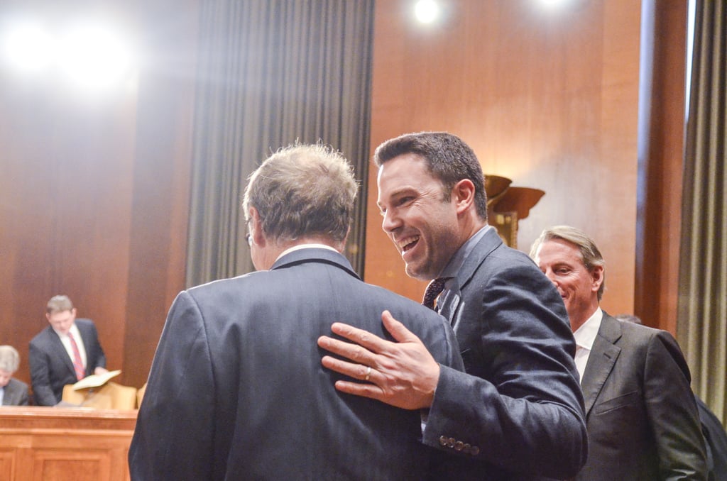 Ben and Violet Affleck in Washington DC March 2015