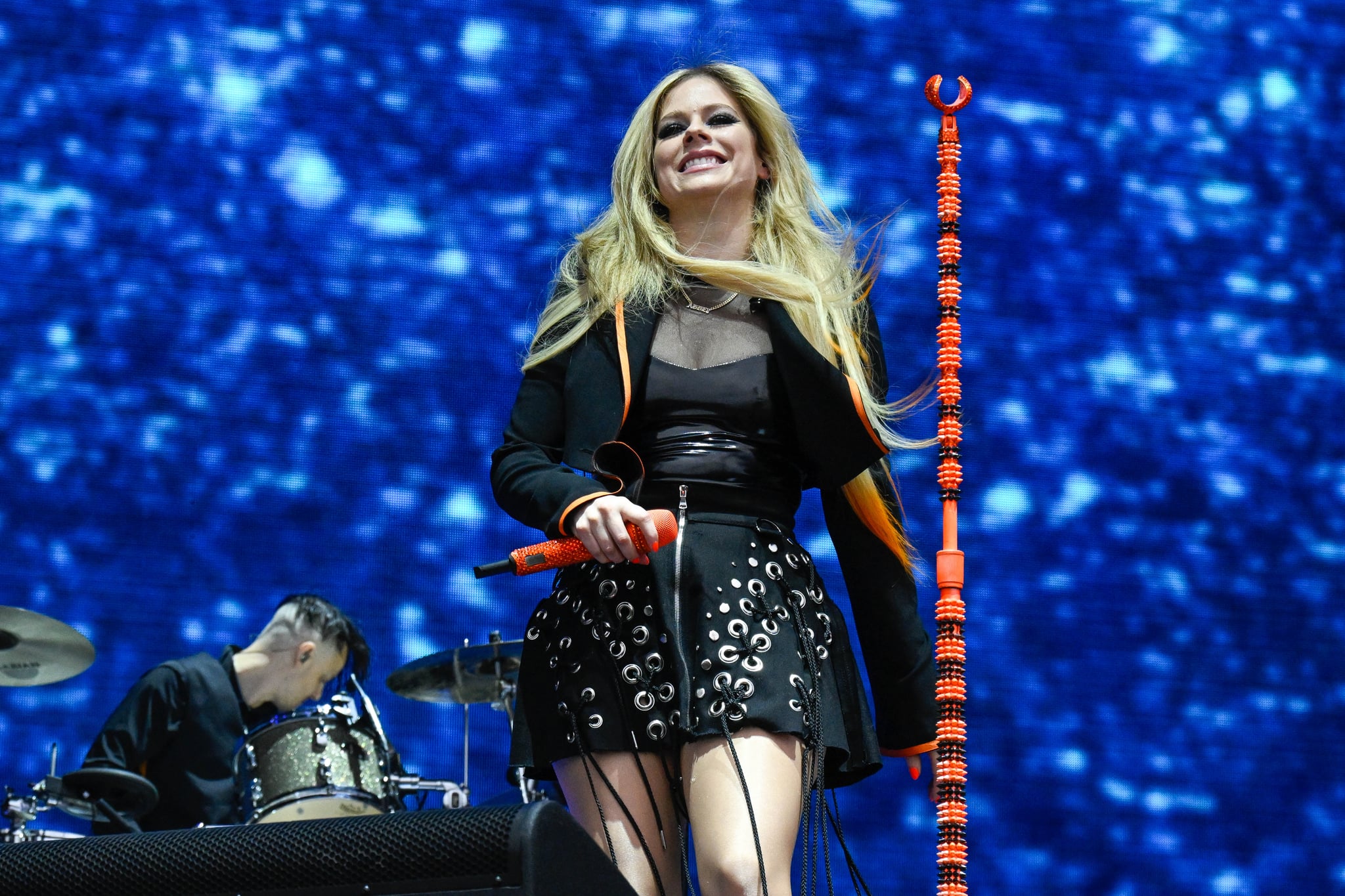 BOSTON, MASSACHUSETTS - 27 MAI : Avril Lavigne se produit lors du Boston Calling Music Festival le 27 mai 2022 à Boston, Massachusetts.  (Photo par Astrid Valigorsky/Getty Images)