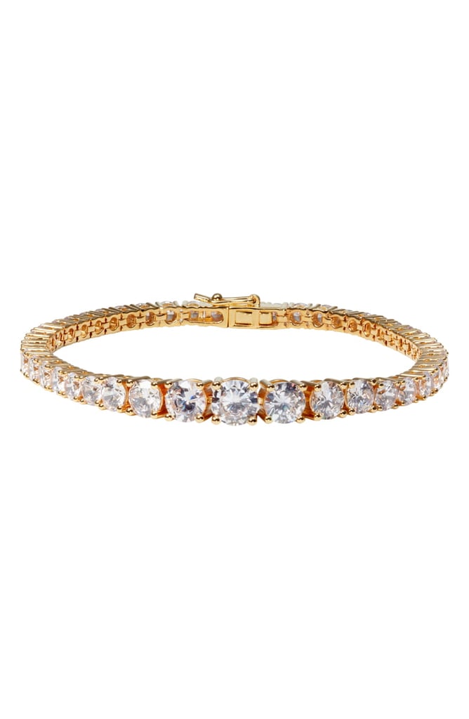 Graduated Cubic Zirconia Tennis Bracelet