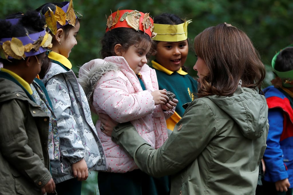 Kate Middleton With Kids at Sayers Croft Forest School 2018