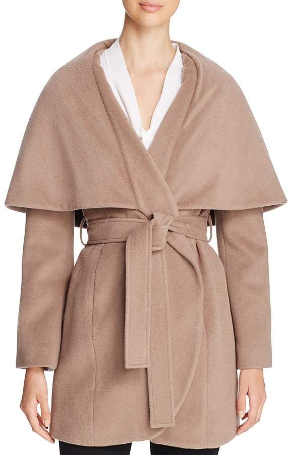 T Tahari Marla Wrap Coat