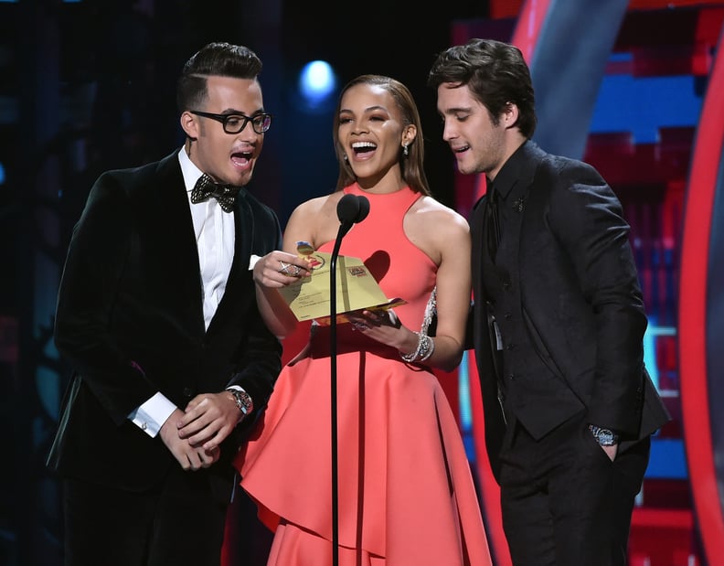 When Diego Boneta Presented With Johnny Sky and Leslie Grace
