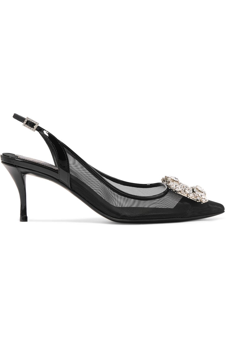 roger vivier flower strass flats