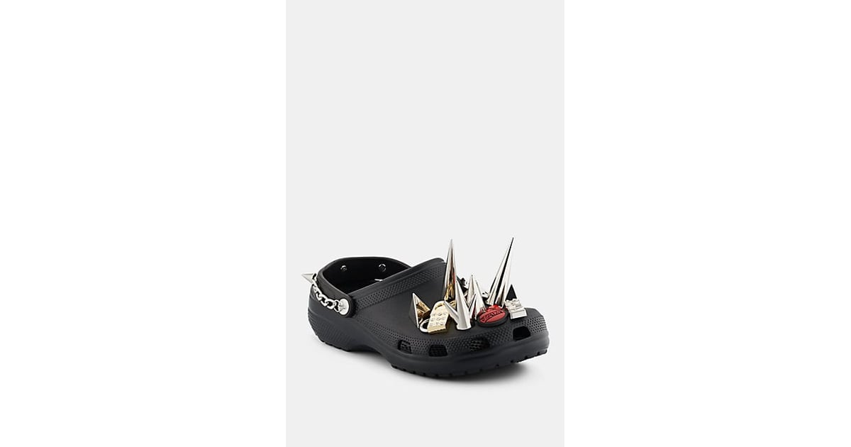 Barneys New York XO Crocs Punk Studded Rubber Clogs If You