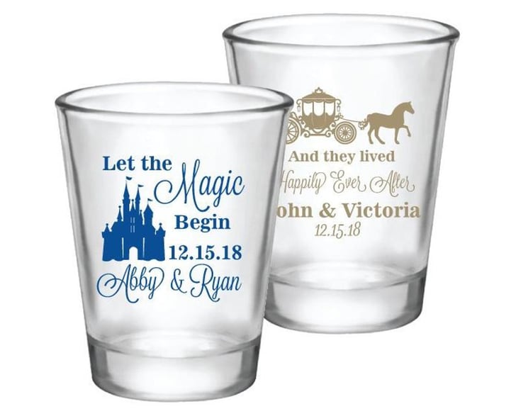 Fairytale Shot Glass Wedding Favor The Best Disney Wedding Favors