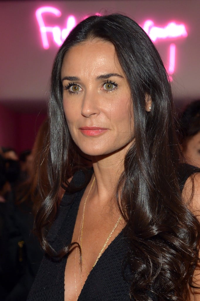 Demi Moore's coral pink lipstick had us dreaming of our warm-weather looks.