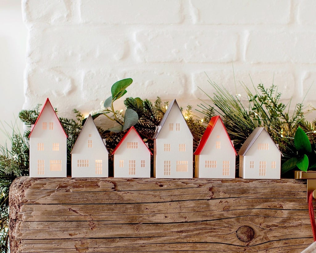 For Your Mantle: Modern Nordic Christmas Village Decorations