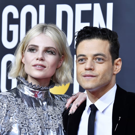 Rami Malek and Lucy Boynton at the Golden Globes 2020