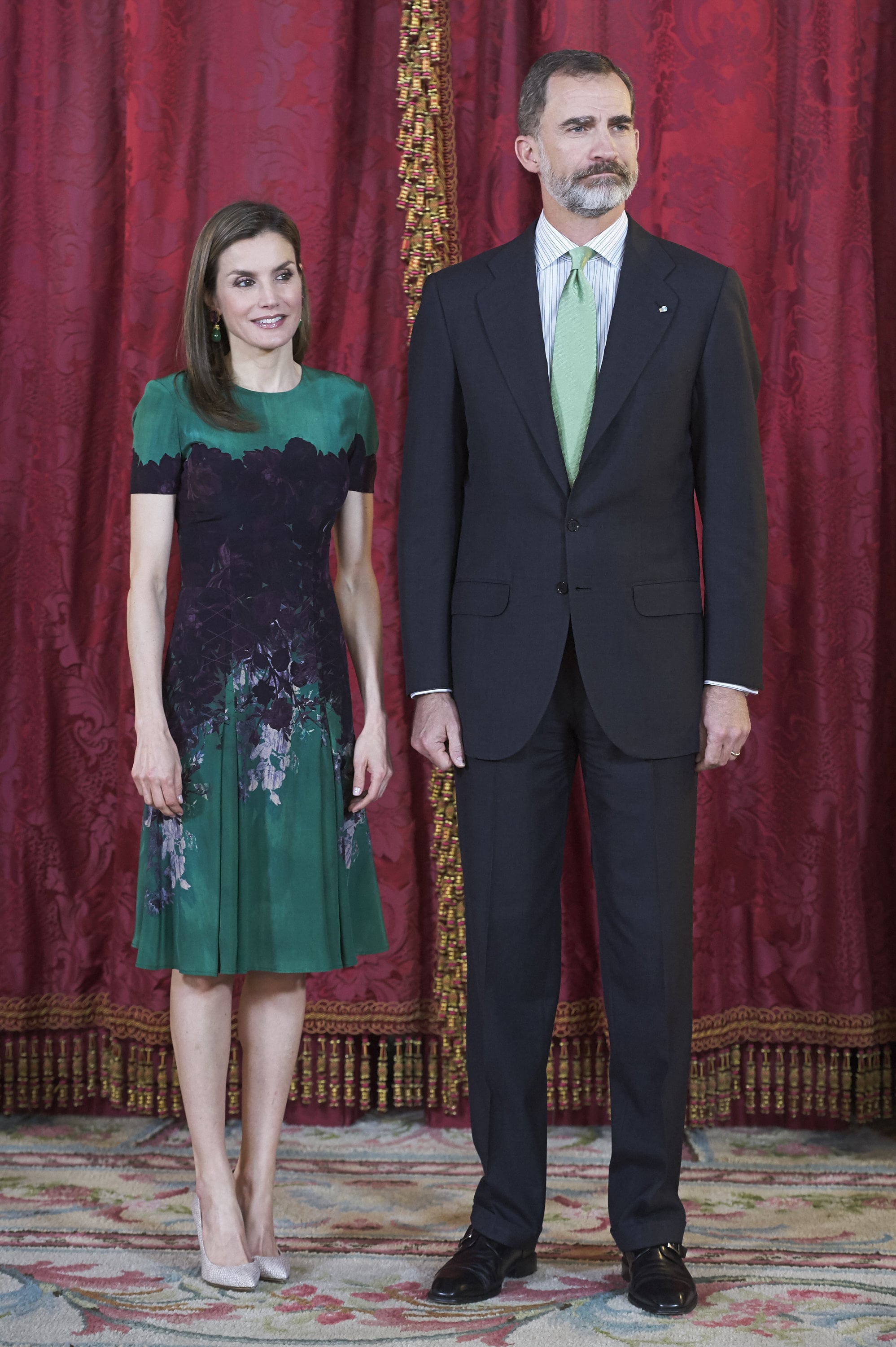 Queen Letizia Wearing Green Dress April 2017 | PS Latina