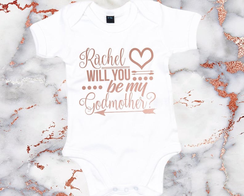 Will You Be My Godmother Onesie