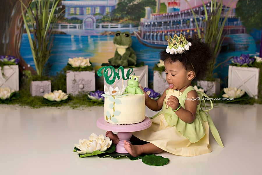 Baby Toddlers Kids Parenting This Adorable Princess And The Frog Themed Cake Smash Is Serving Up Some Big Princess Energy Popsugar Family Photo 6